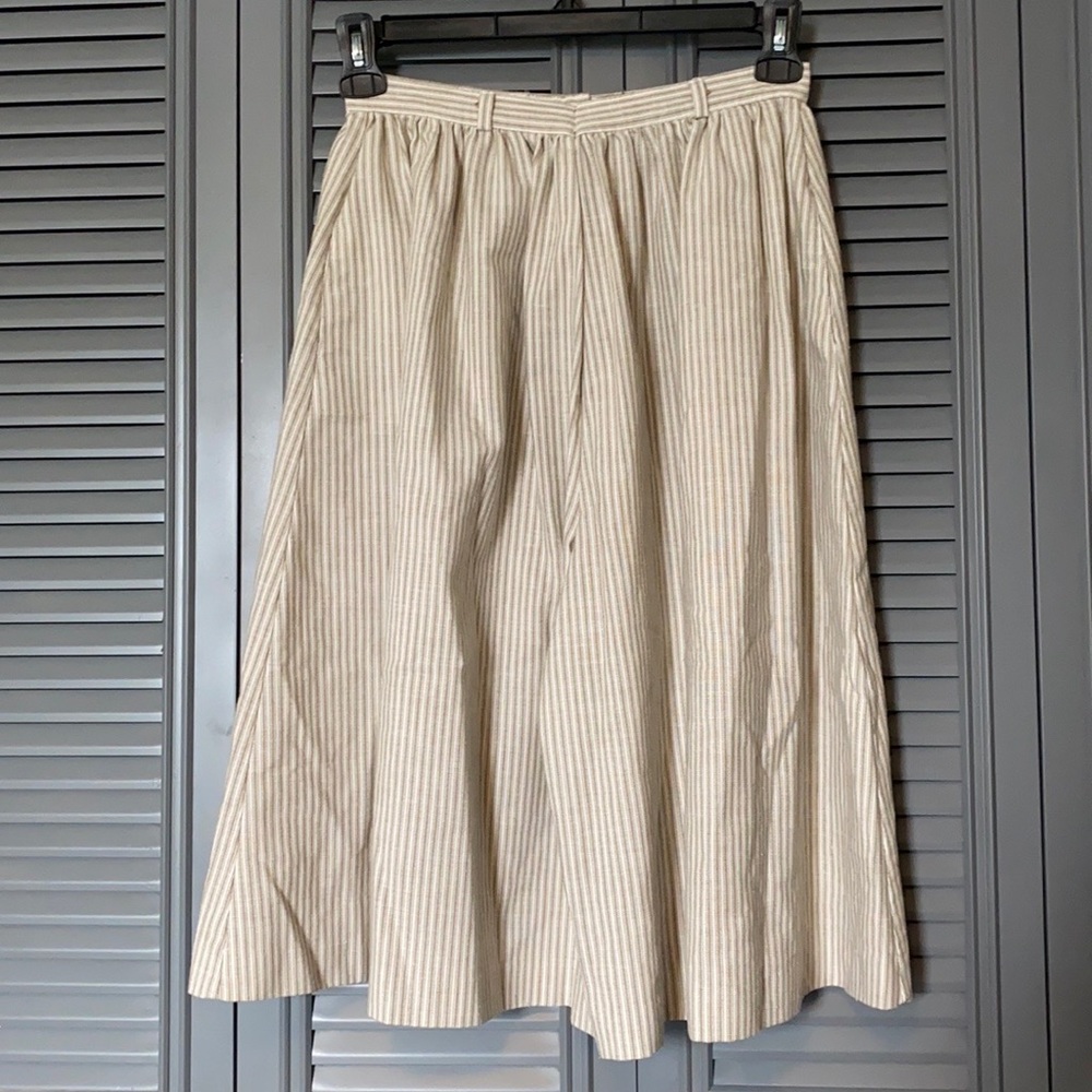 Vintage Striped Wide Leg Pants